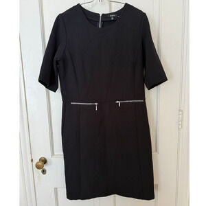 XOXO Zipper-Pocket Black Sheath Dress - Juniors XXL